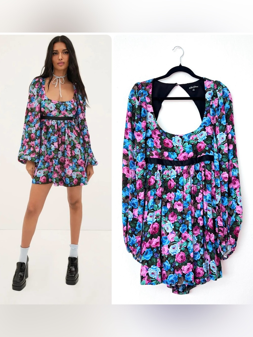 For Love and Lemons Maggie Floral Mini Dress